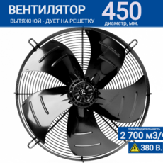 Вентилятор YWF 8D - 450 S 137/35 G (380V) - kalorifer-rf.ru 